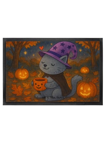 Mr. & Mrs. Panda Schmutzmatte Kater Kaffee Design ohne Spruch in Weiß