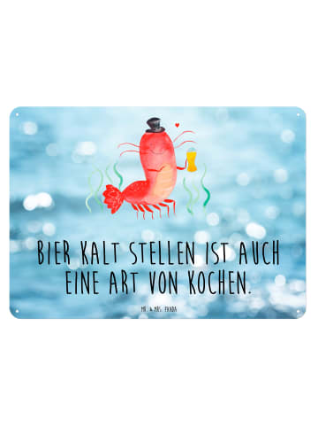 Mr. & Mrs. Panda Blechschild Hummer Weizen mit Spruch in OZeichenanblue