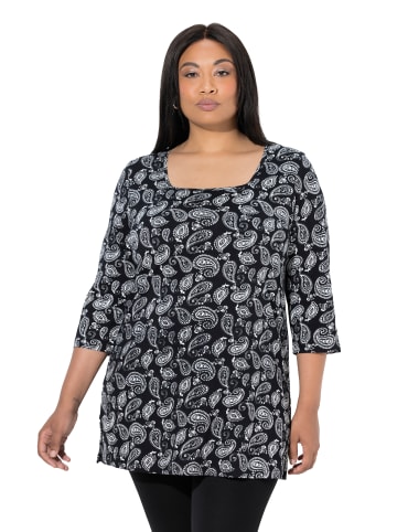 Ulla Popken Longshirt in schwarz