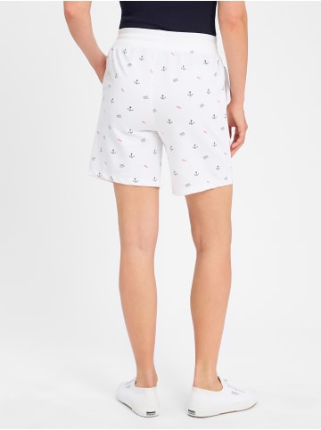 Franco Callegari Sweatshorts in ecru blau