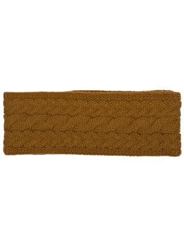 styleBREAKER Strick Stirnband in Cognac