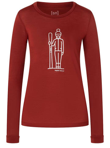 super.natural Merino Longsleeve W SKIANTO LS in rot