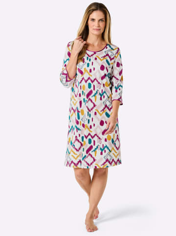 WITT WEIDEN Sleepshirt in ecru-magenta-bedruckt