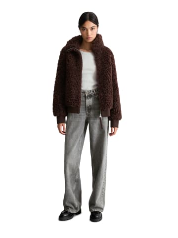 Marc O'Polo DENIM Teddy-Blouson regular in Espresso Brown