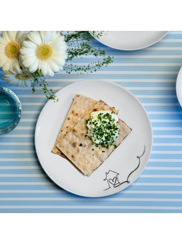Villeroy & Boch 6er Set Frühstücksteller Statement Lines ø 21,2 cm in weiß