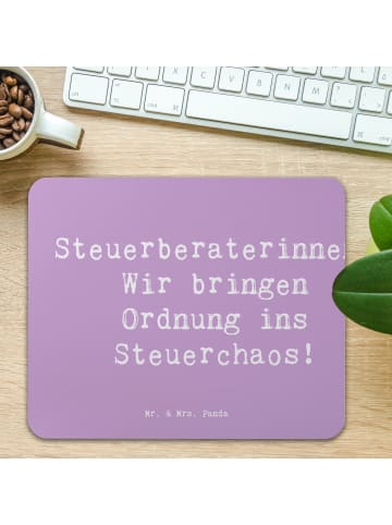 Mr. & Mrs. Panda Mouse Pad Spruch Steuerberaterin Ordnung mit Sp... in Lavendeltraum
