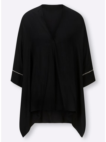 Heine Schlupf-Bluse in schwarz