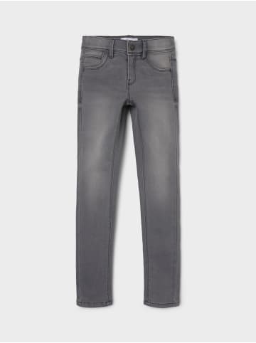 name it Jeanshose slim fit in light grey denim