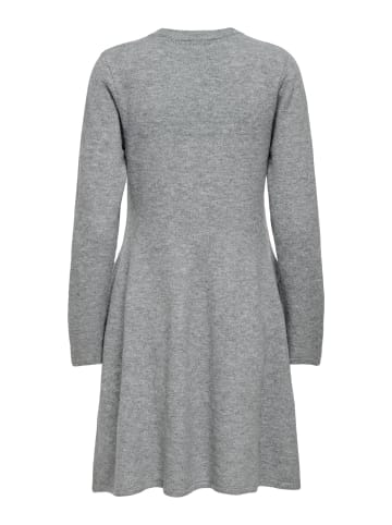 JDY Strickkleid in Light Grey Melange