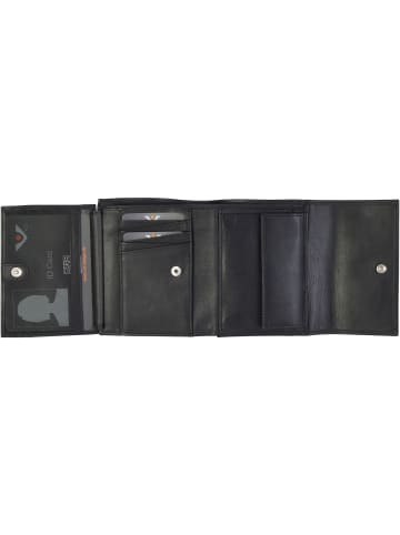 VLD VOi Leather Design Soft Jodie Geldbörse Leder 12 cm in schwarz