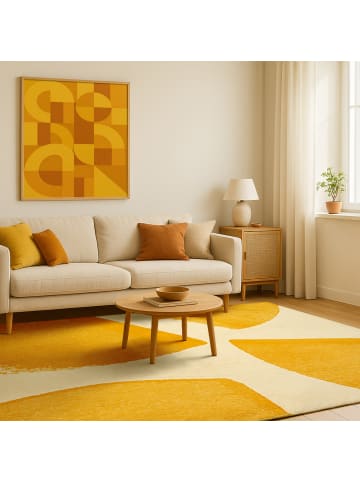 lola & moi Teppich Citrite in gelb