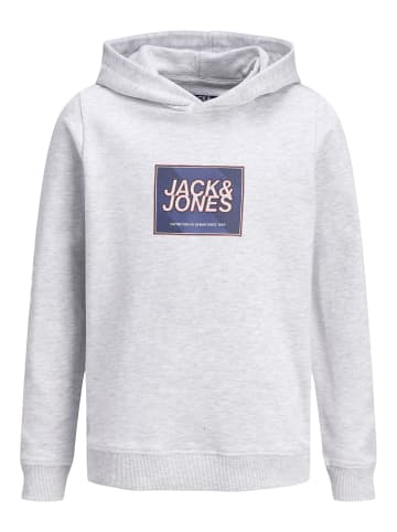 JACK & JONES Junior Kapuzenpullover in White Melange