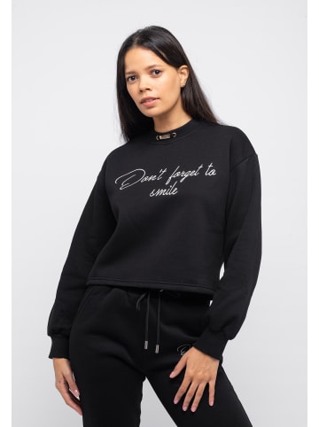 Tom Barron Freizeitanzug Tracksuit Chest Embroidery Metal Deco in black