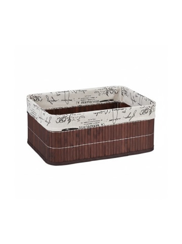 relaxdays 3 x Aufbewahrungskorb in Braun - (B)38 x (H)16,5 x (T)28,5 cm