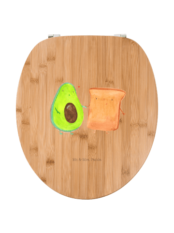 Mr. & Mrs. Panda klo deckel Avocado Toast ohne Spruch in Braun
