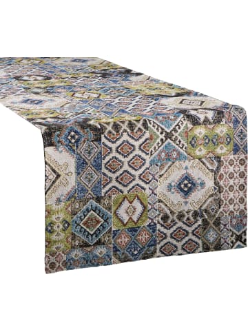 Sander Baumwollmischung, Gewebt, Gobelin Tischläufer Shiraz in grün/blau