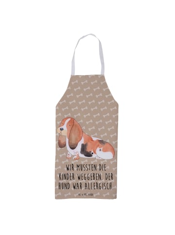 Mr. & Mrs. Panda Kochschürze Hund Basset Hound mit Spruch in Hundeglück