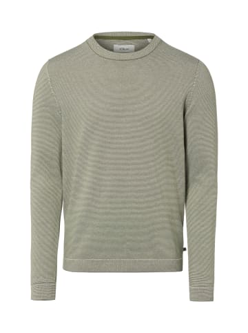 s.Oliver Pullover in grün weiß - 0003