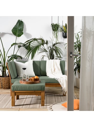 home24 Loungeecke LEXI in Helles Olivgrün