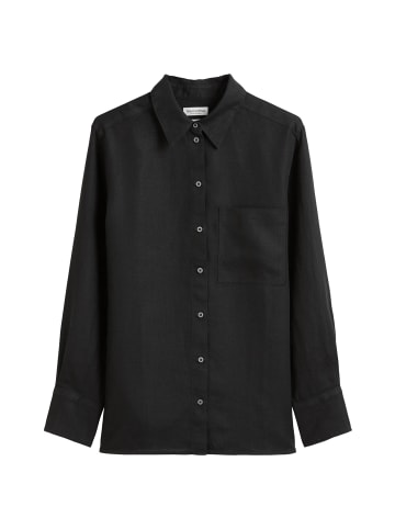 Marc O'Polo Leinenbluse regular in Schwarz