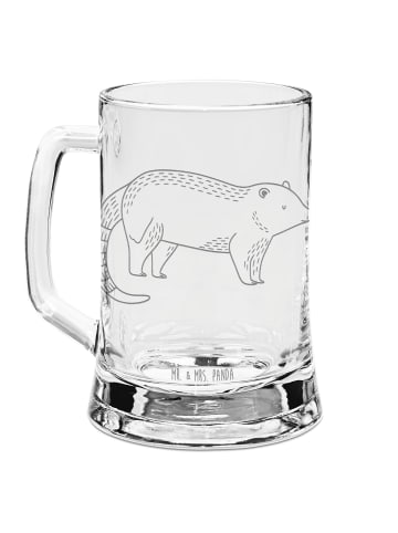 Mr. & Mrs. Panda Bierkrug Nasenbär ohne Spruch in Transparent