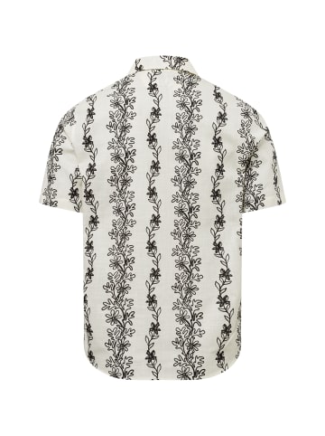 Finshley & Harding London Hemd in ecru schwarz