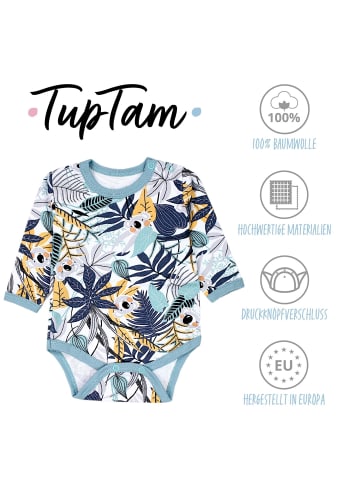 TupTam Jungen Baby Body Langarm 5er Pack in orange