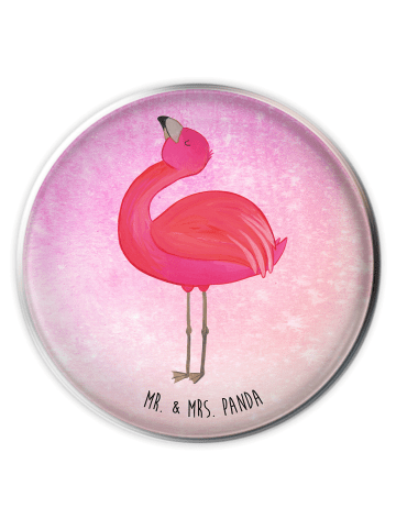 Mr. & Mrs. Panda Waschbecken Stöpsel Flamingo Stolz ohne Spruch in Aquarell Pink