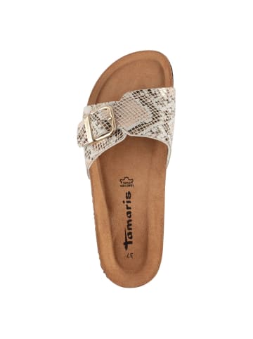Tamaris Pantolette in BEIGE/SNAKE