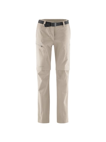 Maier Sports Zip-Hose Nata in Steingrau