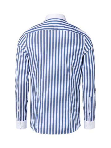 Finshley & Harding London Hemd in marine weiß