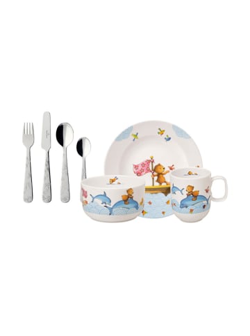 Villeroy & Boch 7er Set Kindergeschirr Happy as a Bear in bunt