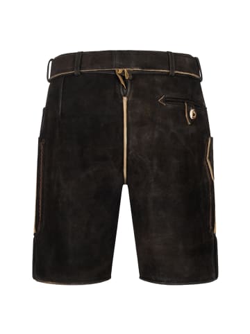 KRÜGER Lederhose Terence in dunkelbraun