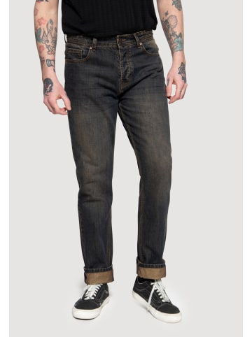 King Kerosin King Kerosin 5-Pocket Jeans Tint Wash Scott in rostbraun