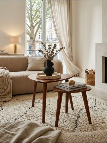 KADIMA DESIGN Beistelltisch 2er-Set | Sheesham, Massivholz