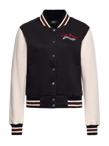 Queen Kerosin Queen Kerosin College Jacke We Can Do It in schwarz