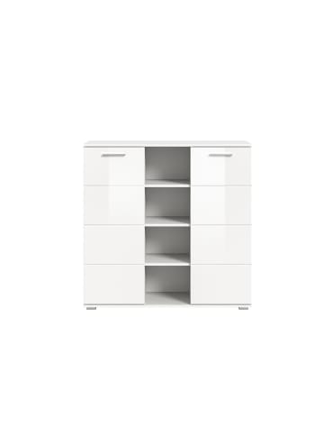 ebuy24 Sideboard Prego Weiß 110 x 37 cm