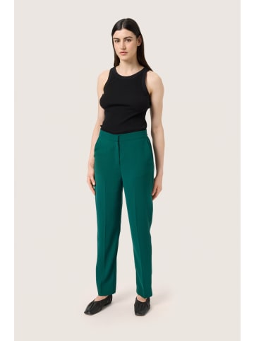 Soaked in Luxury Pants Suiting SLShirley Gerade Passform in Rain Forest