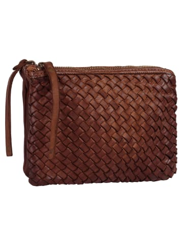 Samantha Look Umhängetasche echt Leder in cognac