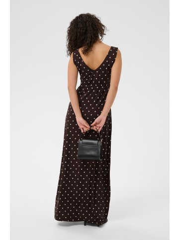 Kaffe Kleid KAbella Tight fit in Coffee Bean/Chalk Dot
