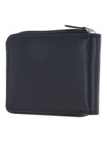 Golden Head Polo Geldbörse RFID Schutz Leder 12.5 cm schwarz
