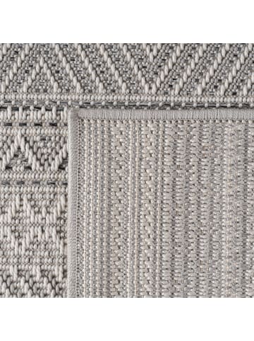 KADIMA DESIGN Outdoorteppich Boho Wetterfest UV-beständig Waschbar in Grau