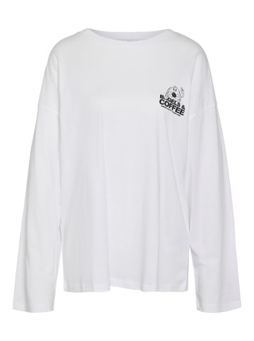 Noisy may Langarmshirt in Bright White 1
