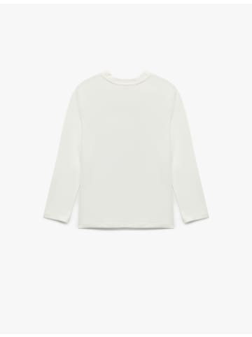 KOTON TSHIRT LS in Ekru