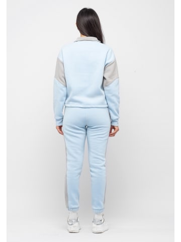 Tom Barron Freizeitanzug CASUAL REGULAR SIZE TRACKSUIT WITH EMBROIDERY in BLAU