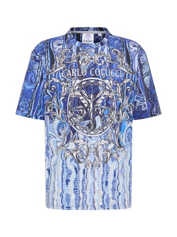 Carlo Colucci T-Shirt Dell'Osso in Blau