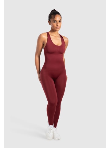 SMILODOX Jumpsuit Elsie in Bordeaux