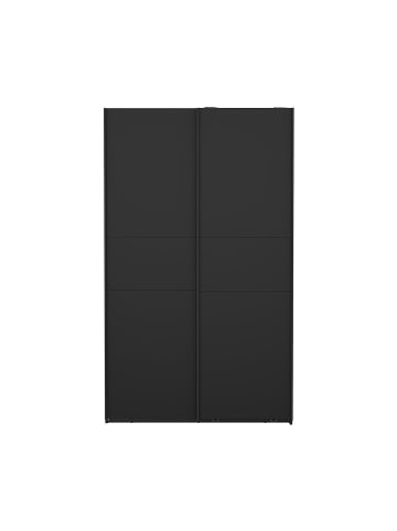 ebuy24 Schiebetürenschrank Como (2-türig) Schwarz 119 x 67 cm