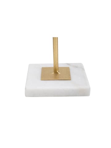 Mauro Ferretti Goldene Metallskulptur mit weißem Marmorsockel, 16 x 18 x 41,5 cm