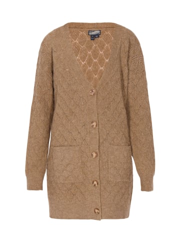 DreiMaster Vintage Damen Cardigan in Braun Beige